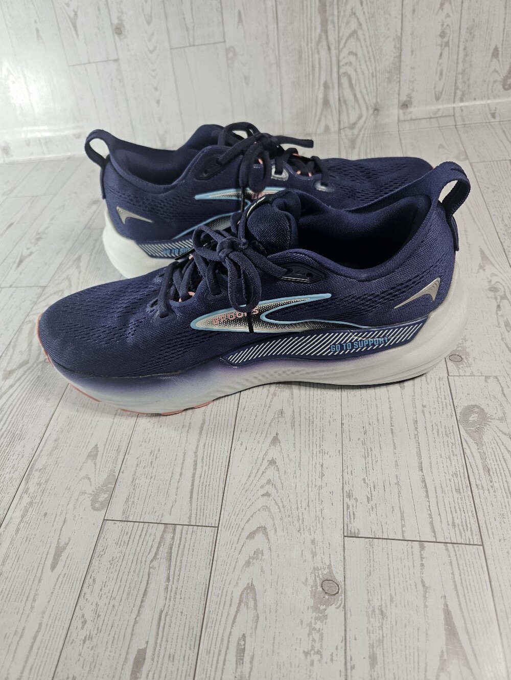 Brooks Glycerin 22 Running Shoes Womens 10 Blue Ribbon/Peacoat/Dianthus - Picture 7 of 11
